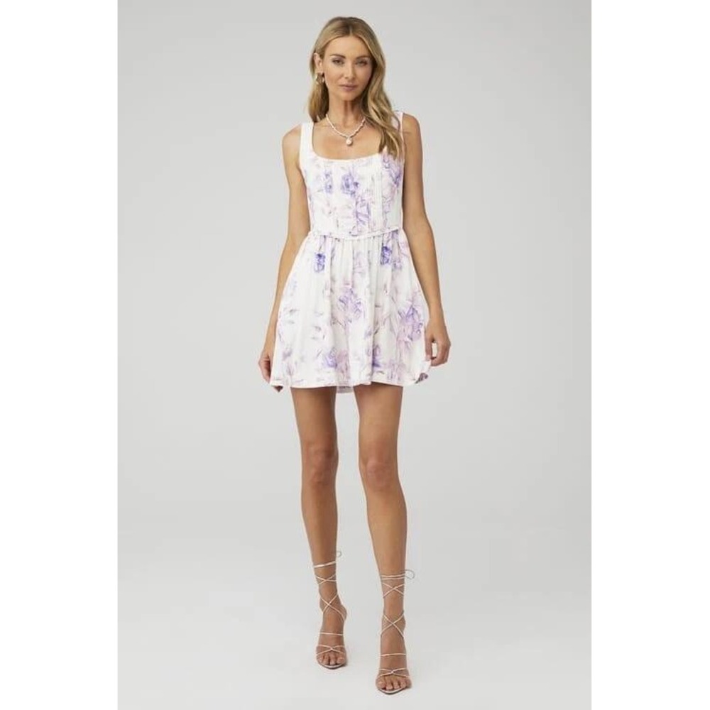 LoveShackFancy Lowery Dress Spanish Lilac Size 0 Elegant Floral Midi Dress